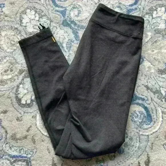 Lucy Dark Grey PowerMax Leggings with Ankle Scrunch Tie 27" Size Small - Picture 1 of 6